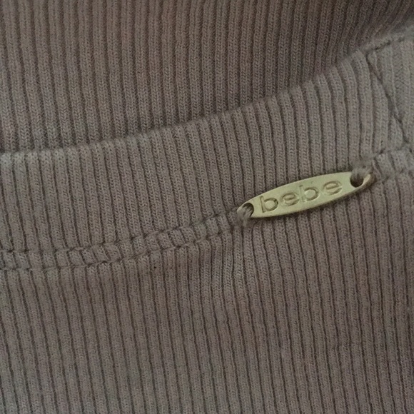 bebe V-Neck 3/4 sleeve rib knit top - Picture 8 of 13